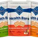 Blue Buffalo Health Bars Crunchy Dog Biscuits, Variety Pack, Bacon, Egg & Cheese, Apple & Yogurt, Pumpkin & Cinnamon, 16-oz Bags (EXP 01/21/27)