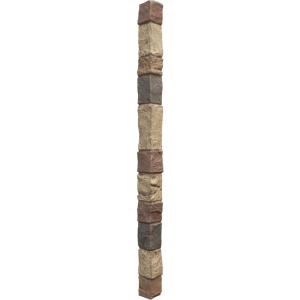 Ekena Millwork 3"W x 3"D x 48"H Universal Outside Corner for StoneWall Faux Stone Siding Panels, Colfax