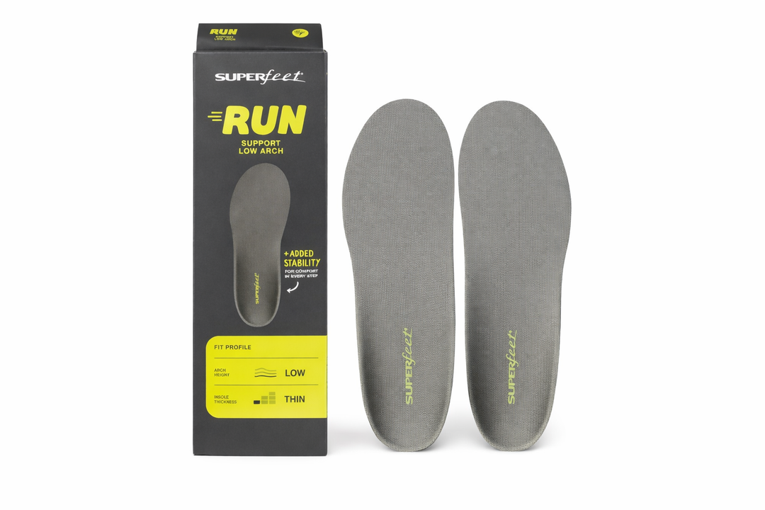 SUPERFEET Size E Run Support Low Arch Stability Thin W 10.5-12 M 9.5-11