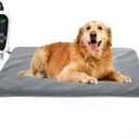 RIOGOO Pet Heating Pad, Upgraded Electric Dog Cat Heating Pad Indoor Waterproof, Auto Power Off (XX-Large 32"x 20", Grey)