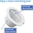 SPX1091C Replacement Above Ground Skimmer Basket for Hayward SP1091LX,SP1091WM above Ground Pool Automatic SkimmerFilter Basket with Handle (pack of 2)