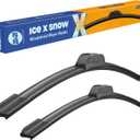 22"+20" Silicone Wiper Blades Oem Quality Premium All Seasons Windshield Wiper Blades (Pack of 2)