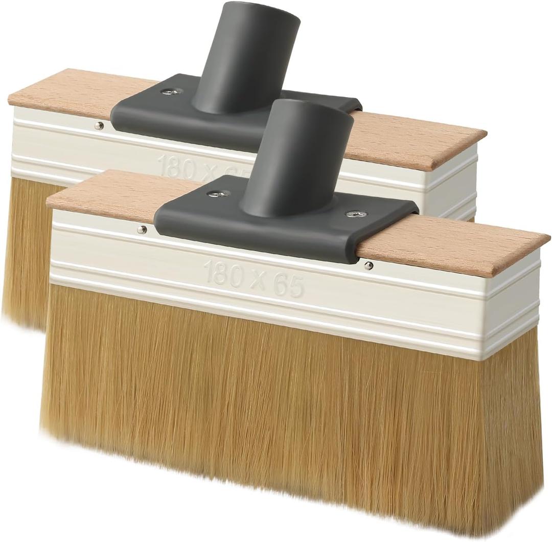 Mitclear Deck Stain Applicator Brush Replacement(2 Sets), 7IN Wide Deck Paint Brushes for Applying Stains, Paints and Sealer on Outdoor Wood Deck, Fence, Patio, Wall, Furniture