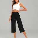 3 Pack Women's Capri Pants Capri Joggers Loose Cropped Workout Sweatpants Running Lounge Pants with Pockets (S)