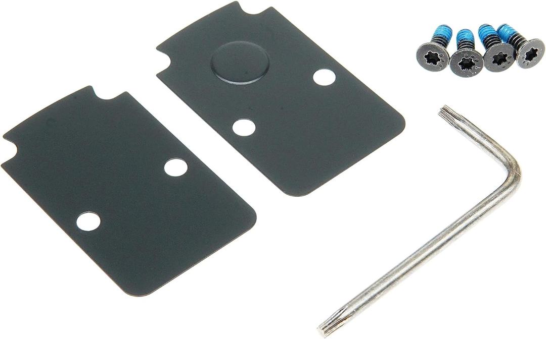 DPP Titanium Mounting Kit/Anti Flicker Sealing Plate Kit Compatible with Trijicon RMR/SRO Glock MOS and Springfield OSP Models (Black Gen2)