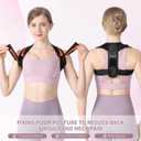 Alsoay Posture Corrector for Women and Men, Adjustable Upper Back Brace for Clavicle Support, Back Straightener Providing Pain Relief from Neck, Back, and Shoulder