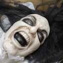 Haunted Hill Farm 3-Ft. Animatronic Possessed Woman with Lights and Sound, Indoor/Covered Outdoor Halloween Decoration