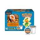Kauai Coffee K-Cup Pods for Keurig Brewers – Arabica Coffee, 10% Hawaiian – Medium Roast, Nutty Caramel with Tropical Coconut – Coconut Caramel Crunch, 1 Pack of 10 Single Serve K-Cups, Set of 4, Best By: 09/24/2026