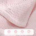 Premium 100% Cotton Blanket – All-Season Soft Breathable Bed Blanket for Twin Size – Lightweight Stylish Textured Throw for Bed– Giftable Cozy Bedding, Twin(60" x 80") Pink