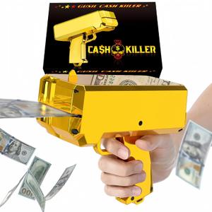 Money Gun ShooterGusil Cash Cannon Bills Gun Make It Rain Toy Gun,Handheld Spary Cash Gun for Game Movies Party Supplies (Gold) Money Gun ShooterGusil Cash Cannon Bills Gun Make It Rain Toy Gun,Handheld Spary Cash Gun for Game Movies Party Supplies (Gold)