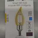 FEIT Electric 40-Watt Clear BA10 Flame Tip Smart WiFi LED w/Candelabra Base