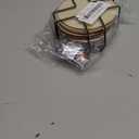 ijbnhd Mandala Diamond Painting Coasters Kit with Holder, DIY Diamond Art Coasters Cork Wooden Pad Board Double Layer is Strong and Wear-Resistant for Beginners Adults Art Craft Supplies Gift 4X4IN