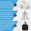 Jack-Puck Compatible with Rivian R1T/R1S, Aluminum Lift Adapter Set Heavy Duty Jack-Puck Magnetic Adapter 4pcs Floor Jack Lift Point with Storage Case