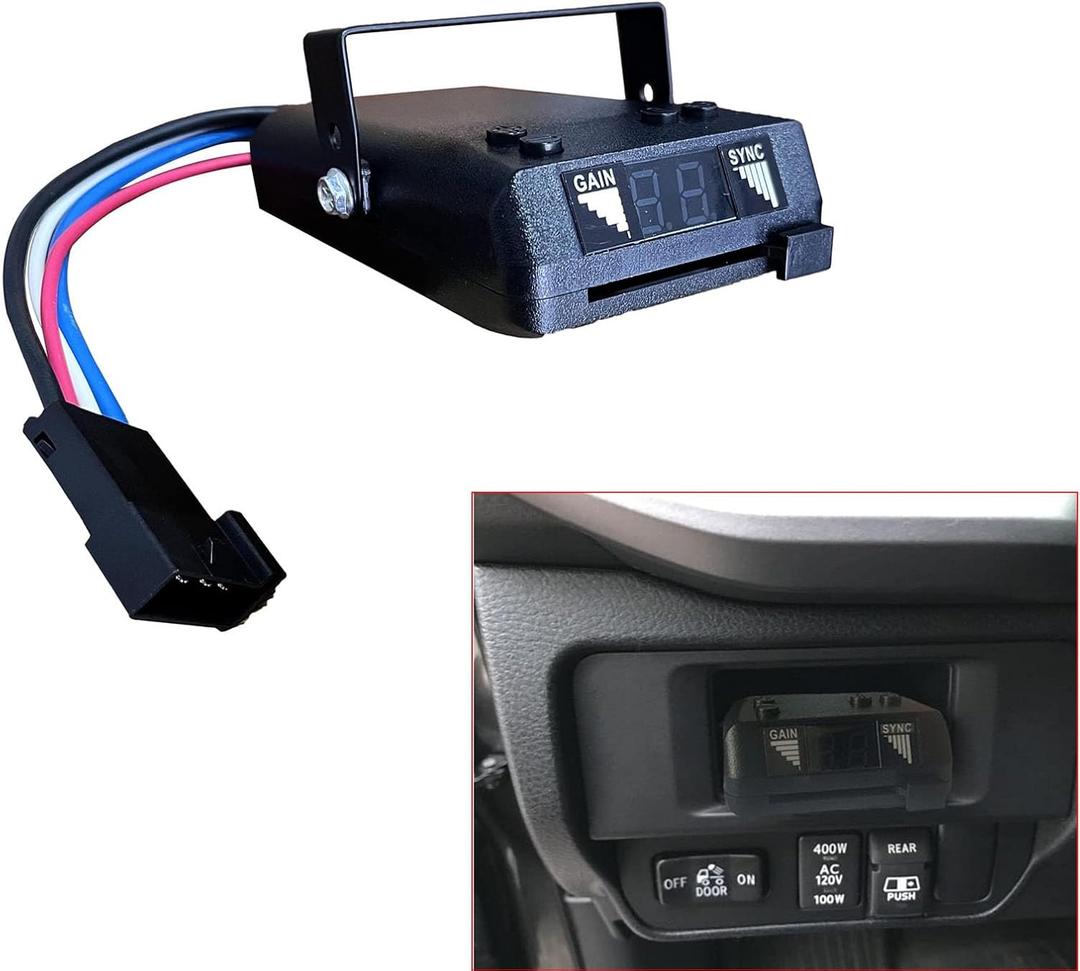 Towpower 8507111 Time-Delayed Electric Trailer Brake Controller, Brakeman IV Digital Brake Control, Control for 1 to 4 Axle Trailers
