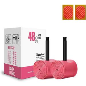Ridenow 2PCS Ultralight Folding Bike Inner Tube 16"/18"/BMX 20" TPU Bicycle Tire Compatible with Valve Length French/Schrader 45/42mm