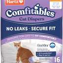 Hartz Comfitables Cat Diapers, Size S 14 Count, Comfortable & Secure Fit, Easy to Put On