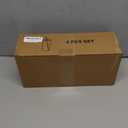 Drinking Glasses with Bamboo Lids and Glass Straw 4pcs Set - 16oz Glass Cups, Iced Coffee Glasses, Cute iced Tea Glasses, Beer Glasses, Ideal for Coffee Bar Accessories, Aesthetic Gift - 2 Brushes