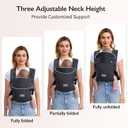 Newborn Carrier, Soft and Lightweight Baby Carrier Wrap | Ergonomic, Adjustable Neck Support | Ideal for Newborn 7-24 lbs | Enhanced Comfort and Support, Deep Grey