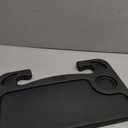 JUSTTOP Car Steering Wheel Desk for Laptop,Multipurpose Travel Car Accessories, Car Seat Stand Trays for Eating, Steering Wheel Overhead Table Console(Black)