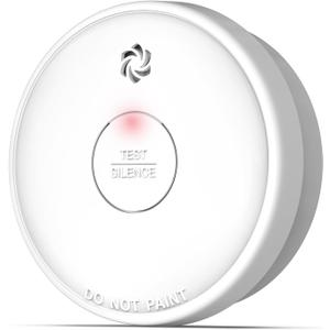 Fire Alarms Smoke Detectors, Smoke Alarm Battery Operated, Fire Alarm with Test Button & Low Battery Signal, Photoelectric Technology Fire Detectors for Bedroom and Home (1 Pack)