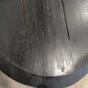 Everton 48 Black Mango Wood Oval Coffee Table  Modern Living Room Accent