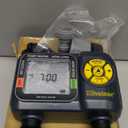 Melnor 65139AMZ AquaTimer Digital Hose Timer, 2-Zone Programmable Watering Timer, Quick Connect Bundle, Black, Yellow