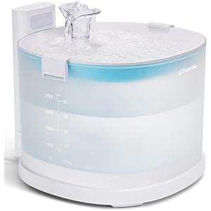 Cheerble Pumpless Cat Water Fountain, 2L/67oz E1 Automatic Cat Water Dispenser for Cats & Dogs MagDrive™ Technology Dual Mode Dispensing, No Cleaning Hassle, No Electrical Leakage, BPA-Free