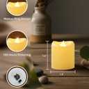 5plots 50-Pack Ivory Flameless Candles, Flickering Votive Candles, 100 Hours Battery Powered Tealights for Party, Wedding, Dating, Proposal, Halloween, Christmas, Table Centerpiece, Home Decor