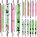 24 Pcs Witch Pens Bulk Princess and Witch Party Favors Pink and Green Gift Pens Set for Movie Musical Lover Friendship Matching Birthday Halloween Party Favors