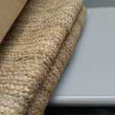 FRELISH DECOR Handwoven Jute Area Rug - 6x9 Feet Natural Yarn - Rustic Vintage Beige Braided Reversible Rectangular Rugs for Bedroom - Kitchen - Living Room - Farmhouse (6' x 9')