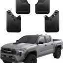 Ecarzo Mud Flaps for Tacoma 2024-2025 2026 Pickup, Custom-Fit 4 PCS Splash Guards Front & Rear, No-Drill Heavy-Duty Fender Mudguards, All-Weather Off-Road & Road Debris Protection Tacoma Accessories