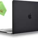 UESWILL Smooth Matte Hard Shell Case Cover Compatible with MacBook Pro 16 inch with Touch Bar & USB-C, Release 2019 2020, Model A2141, Black | Smooth Matte, Hard Shell, Release 2019 2020, Black