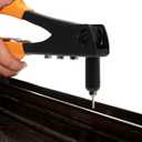 BEETRO Heavy Duty Hand Riveter, Rivet Gun, 3/32"-1/8"-5/32"-3/16", 4 Nosepieces Set Includes 100pcs Rivets, Durable and Suitable for Metal, Plastic and Leather