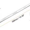 HARFINGTON 2pcs Double End Box Wrench 14 x 15 mm Metric 12 Point 0 Degree Offset Extra Long Double End Box Ratcheting Wrench CR-V Polished Long Spanner Tools for Repairs