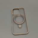 TORRAS Desert Titanium for iPhone 16 Pro Case Magnetic Stand, [Compatible with MagSafe][Flexible Stable Stand] Mil-Grade Protection Translucent Slim Anti-Scratch Ring Kickstand, Rose Gold 6.3", Ostand