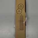 CANDWAX 12 inch Taper Candles Set of 12 - Dripless and Smokeless Candle Unscented - Slow Burning Candle Sticks - Baby Blue Candles