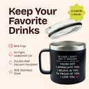 Gifts for Husband from Wife for Fathers Day - In Case I Don't Say It Enough Cup 14oz Black Couples Mug Romantic Gift for Him - Coffee Cup for Dad Celebration Gift for Men Husband Birthday Present