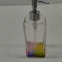 Lotion Pump Iridescent Clear/Soap Modern Contemporary Glass