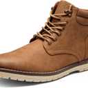 VOSTEY Men's Hiking Boots Waterproof Casual Chukka Boot for Men(15, Yellow Brown)