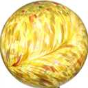 Gazing Ball 10 inch Colorful Glass Gazing Ball for Garden Decor, Indoor Outdoor Glass Gazing Globe Yard Decoration, Yellow