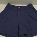 Floerns Women's Casual Summer Wide Leg Shorts High Waisted Going Out Shorts (Medium, Dark Blue)