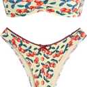 ZAFUL womens Bikini (Small, 2-cherry)