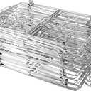 24Pcs Chafing Wire Racks Buffet Stand, Foldable Dish Serving Tray Rack Chafer Iron Pan Holder, Rectangular Food Warmer Food Burner Stand Catering Supplies for Parties, Occasions, Events