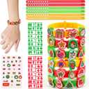 DY-GO DIY Silicone Bracelet Craft Kit for Kids - Adjustable Rubber Wristbands with Stickers & Decorative Accessories for Creative Play and Party Favors, Birthday Gift for Boys Girls Ages 3+