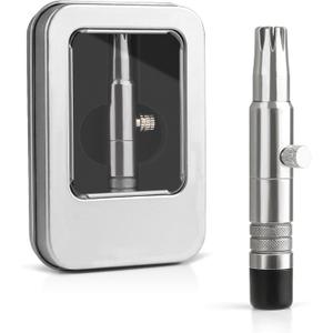 Manual Nose Hair Trimmer for Men, Battery-Free, Stainless Steel Hair Remover