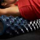 RumbleRoller Original Textured Foam Roller - Deep Tissue, Self Myofacial Release Massage Therapy Roller