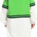 NAITOKE Adult Animal Onesie Halloween Costume Cosplay One-Piece Pajamas Women Man Teens (Small, Green White)