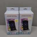 2 x Wavy LED Light & Mirror Phone Holder