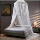 VISATOR Mosquito Net Bed Canopy for Girls,King Canopy Bed Curtains Queen Size from Ceiling,Dome Mosquito Netting Bed Tent Twin Girls Canopy Bed Decor for Baby Crib,Kid Bed and Adult Beds (White)