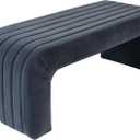 HomePop 48" Arch Channel Bench - Blue Velvet